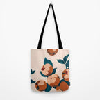 Half-Eaten Peaches, Vintage Botanical Illustration, Jungle Forest Fruits Nature, Eclectic Bohemian Plants Tote Bag Gallery Image 2