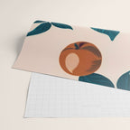 Half-Eaten Peaches, Vintage Botanical Illustration, Jungle Forest Fruits Nature, Eclectic Bohemian Plants Wrapping Paper Gallery Image 2