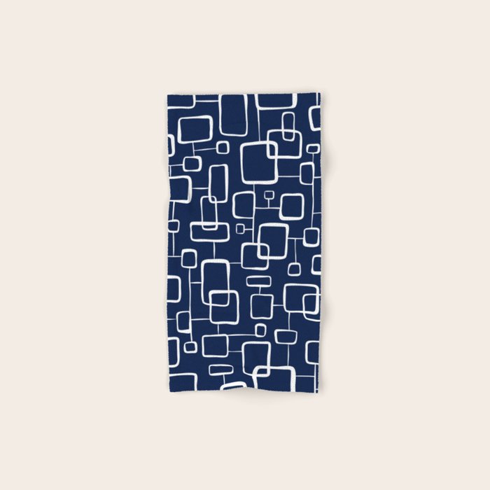 On The Quad - Navy Blue Bath Towel Gallery Image 1