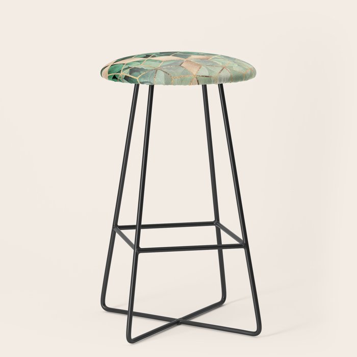 Leaves And Cubes Stool Gallery Image 1