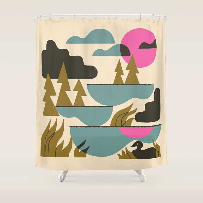 Northern Lakes Shower Curtain Gallery Image 1