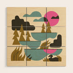Northern Lakes Wood Wall Art Gallery Image 1