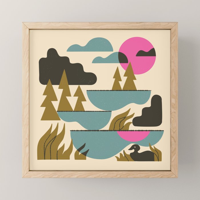 Northern Lakes Mini Art Print Gallery Image 1