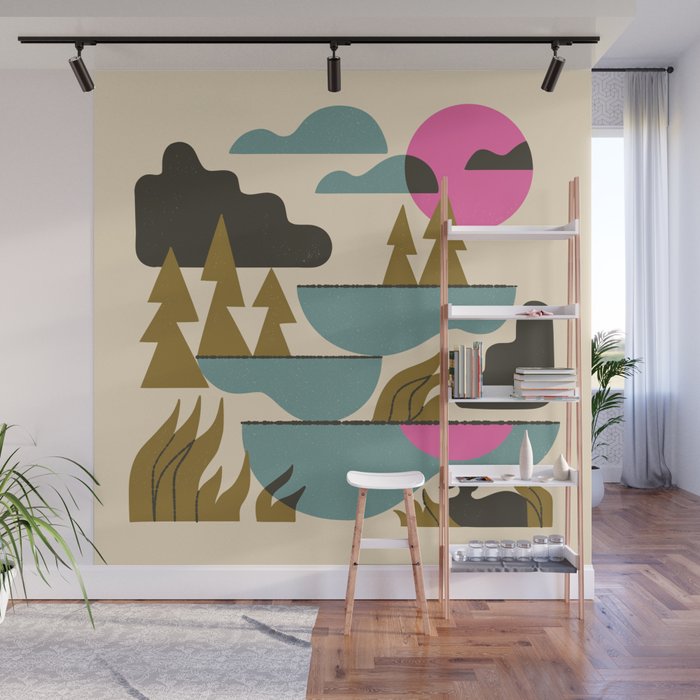 Northern Lakes Wall Mural Gallery Image 1