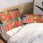 Bitches Get Stuff Done / AOC / Funny Feminist Motivational Quote Pillow Sham Gallery Image 2
