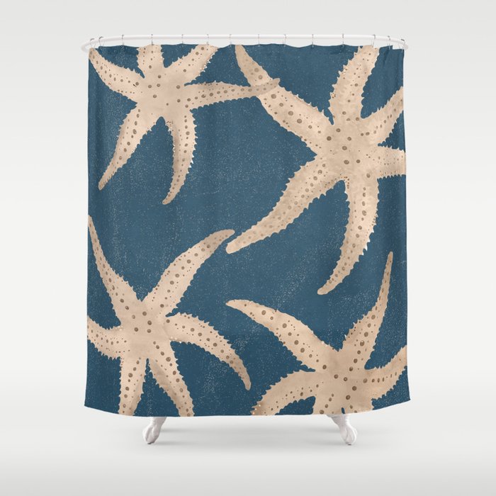 Starfish Harmony 4 Shower Curtain Gallery Image 1