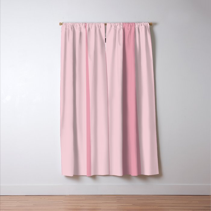 Rich Velvet Pink Rose Wide Cabana Stripes Window Curtain Gallery Image 3