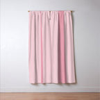 Rich Velvet Pink Rose Wide Cabana Stripes Window Curtain Gallery Image 3