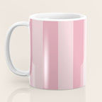 Rich Velvet Pink Rose Wide Cabana Stripes Coffee Mug Gallery Image 3