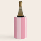 Rich Velvet Pink Rose Wide Cabana Stripes Wine Chiller Gallery Image 3