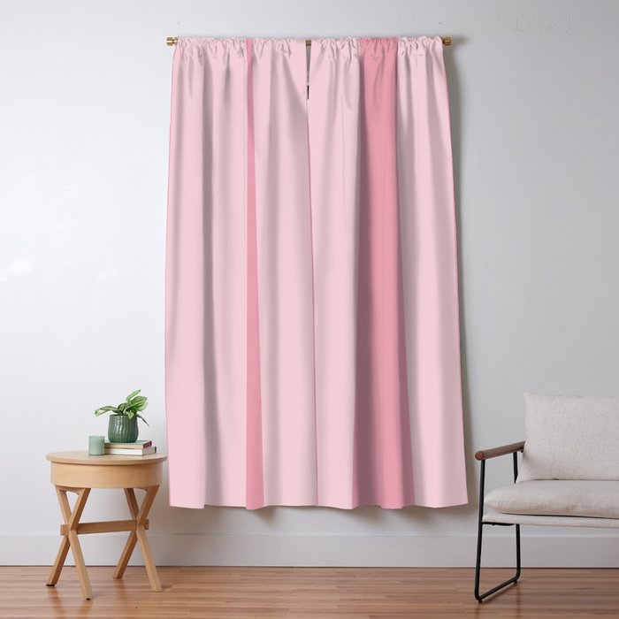 Rich Velvet Pink Rose Wide Cabana Stripes Window Curtain Gallery Image 5
