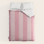 Rich Velvet Pink Rose Wide Cabana Stripes Comforter Gallery Image 6