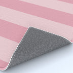 Rich Velvet Pink Rose Wide Cabana Stripes Rug Gallery Image 4