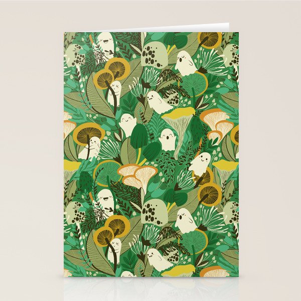 Ghost Forest Green Stationery Card Gallery Image 2