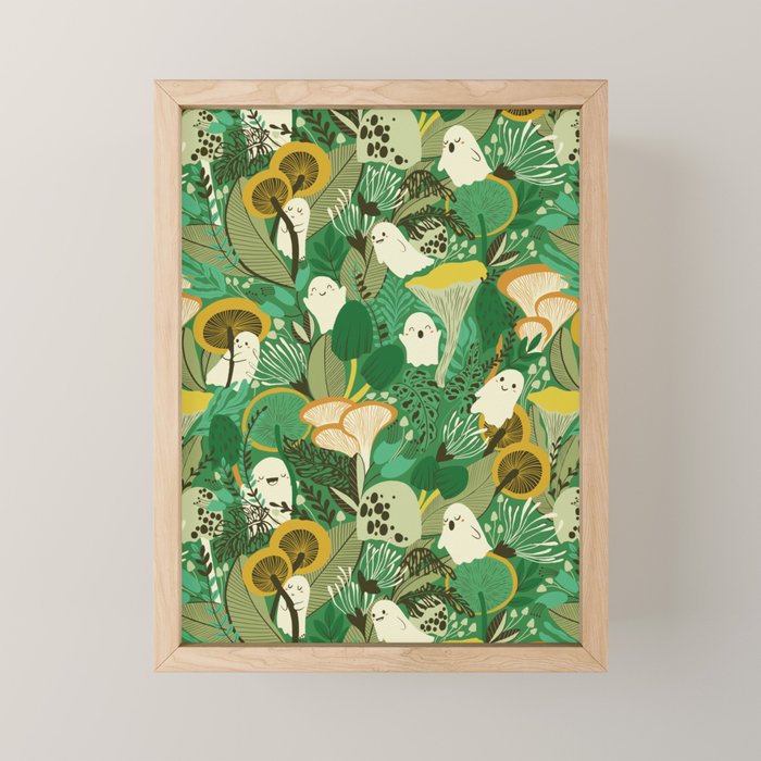 Ghost Forest Green Mini Art Print Gallery Image 1