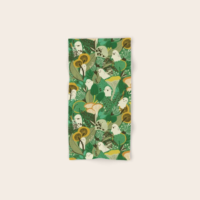Ghost Forest Green Bath Towel Gallery Image 1