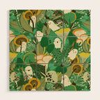 Ghost Forest Green Wood Wall Art Gallery Image 1