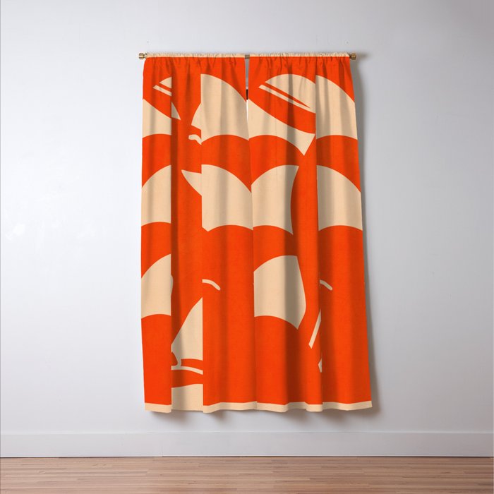 Minimalist Rabbit 7 Window Curtain Gallery Image 3