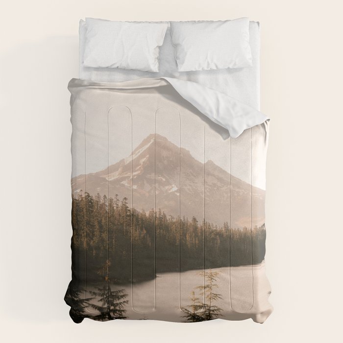 Mountain Wanderlust - Mount Hood Forest Landscape Comforter Gallery Image 6