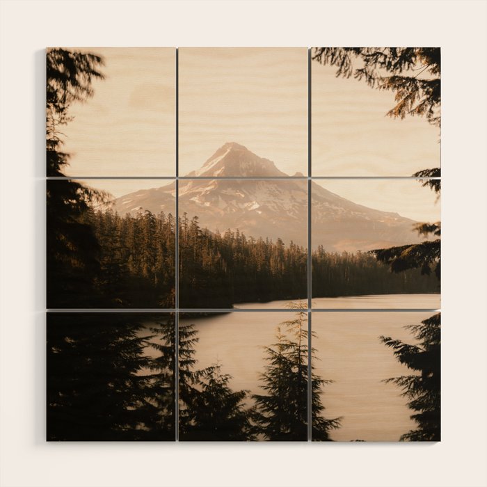Mountain Wanderlust - Mount Hood Forest Landscape Wood Wall Art Gallery Image 1