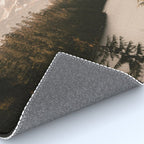 Mountain Wanderlust - Mount Hood Forest Landscape Rug Gallery Image 4