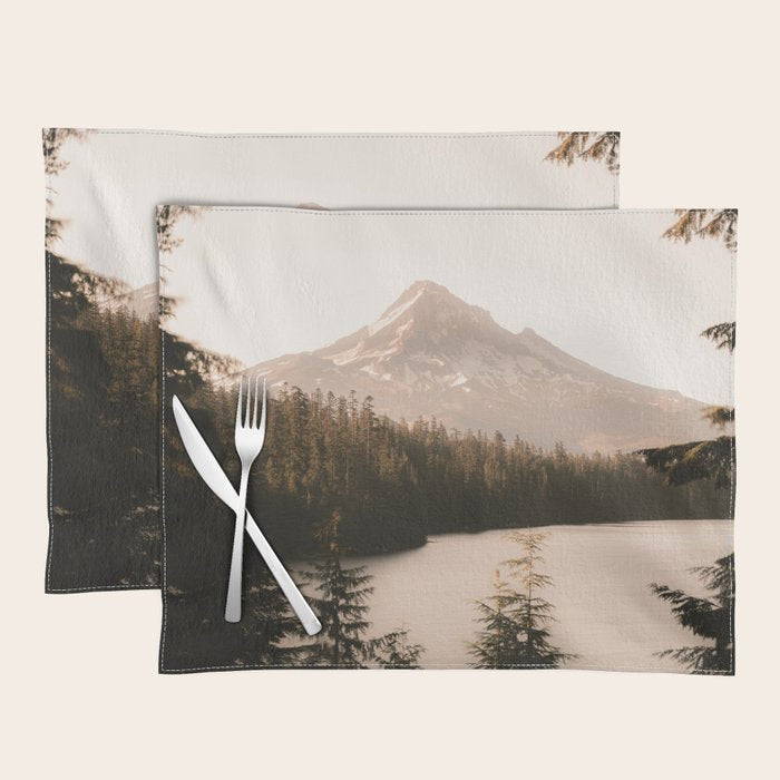 Mountain Wanderlust - Mount Hood Forest Landscape Placemat Gallery Image 1