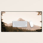 Mountain Wanderlust - Mount Hood Forest Landscape Desk Mat Gallery Image 1