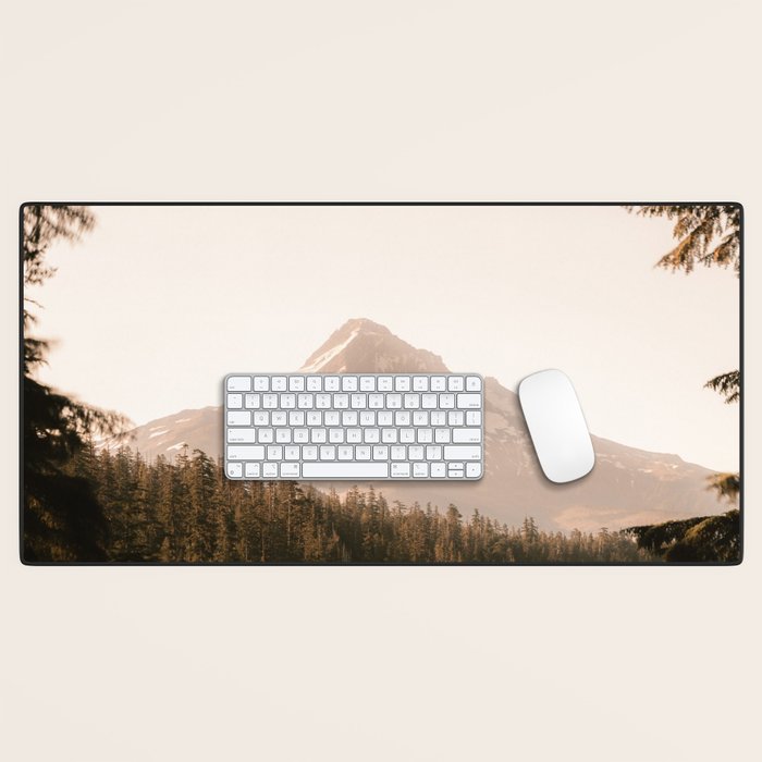 Mountain Wanderlust - Mount Hood Forest Landscape Desk Mat Gallery Image 1