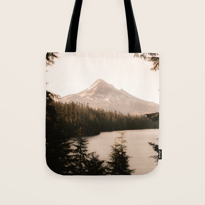 Mountain Wanderlust - Mount Hood Forest Landscape Tote Bag Gallery Image 1