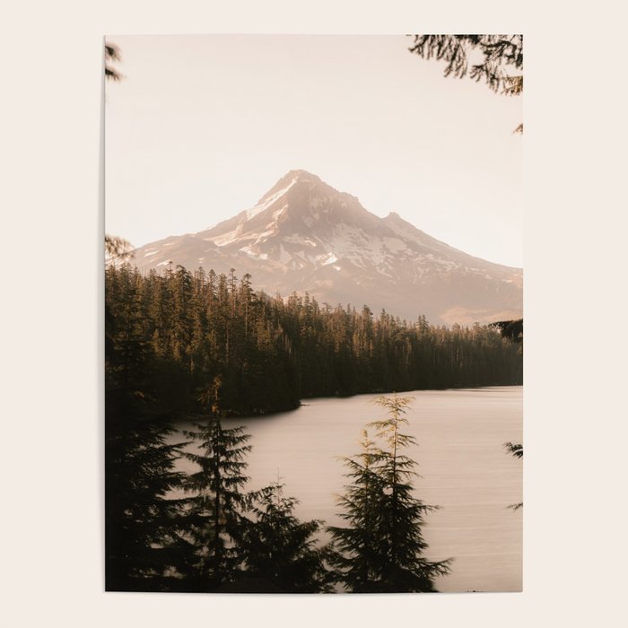 Mountain Wanderlust - Mount Hood Forest Landscape Poster Gallery Image 4