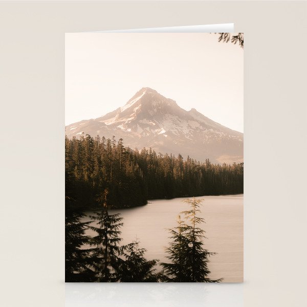 Mountain Wanderlust - Mount Hood Forest Landscape Stationery Card Gallery Image 2