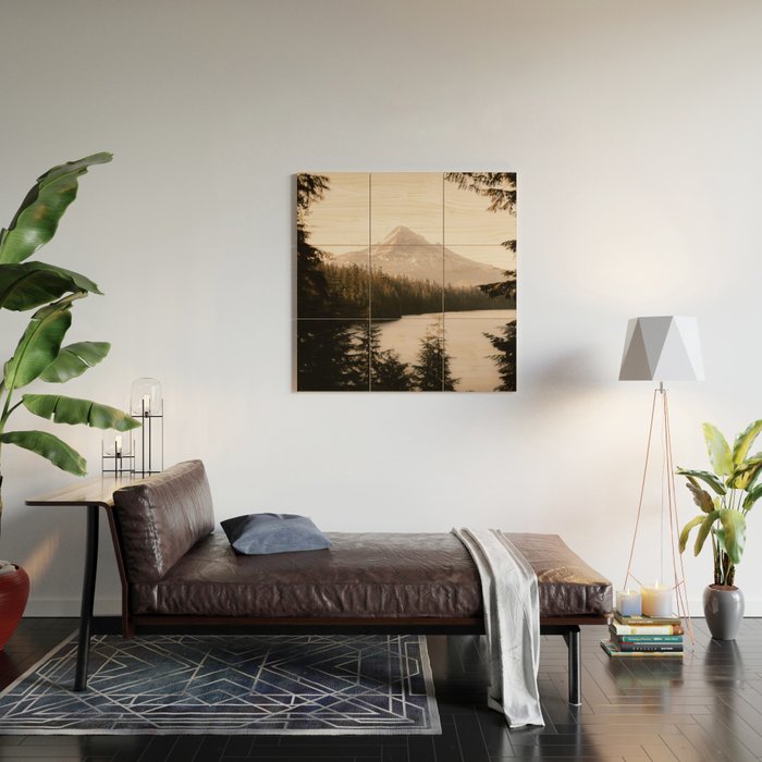 Mountain Wanderlust - Mount Hood Forest Landscape Wood Wall Art Gallery Image 2