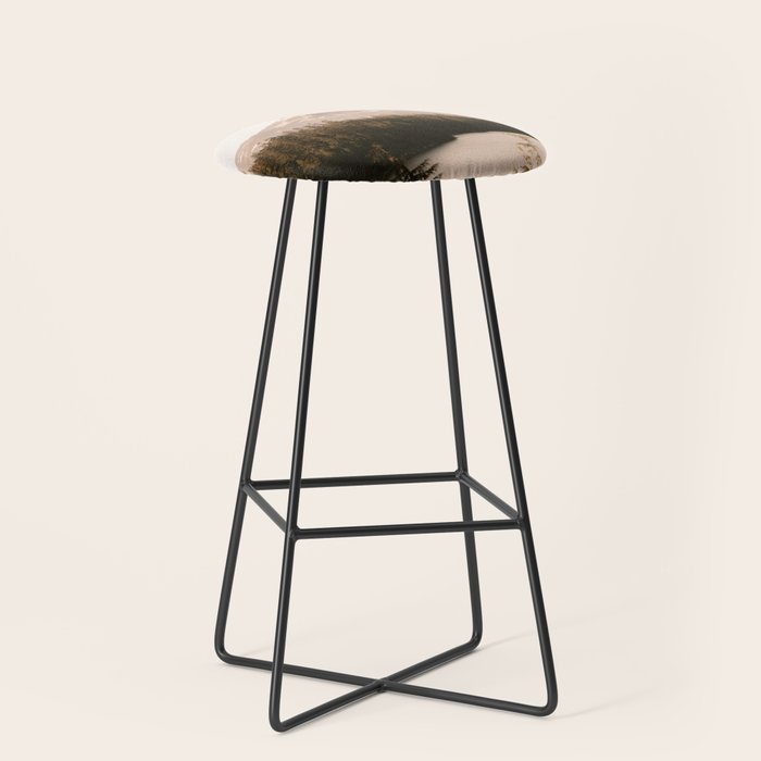 Mountain Wanderlust - Mount Hood Forest Landscape Stool Gallery Image 1