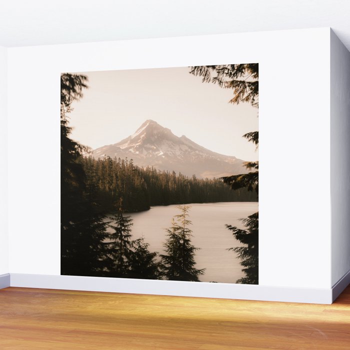 Mountain Wanderlust - Mount Hood Forest Landscape Wall Mural Gallery Image 2
