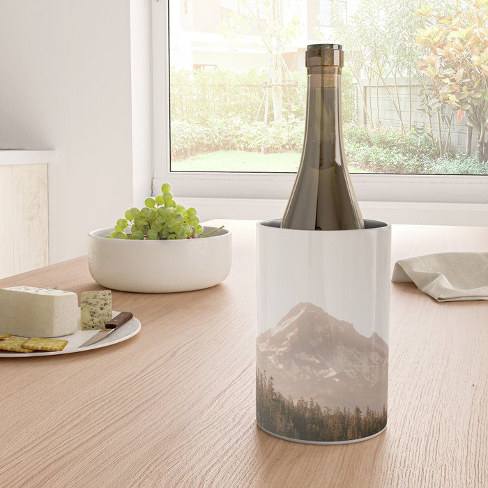 Mountain Wanderlust - Mount Hood Forest Landscape Wine Chiller Gallery Image 4