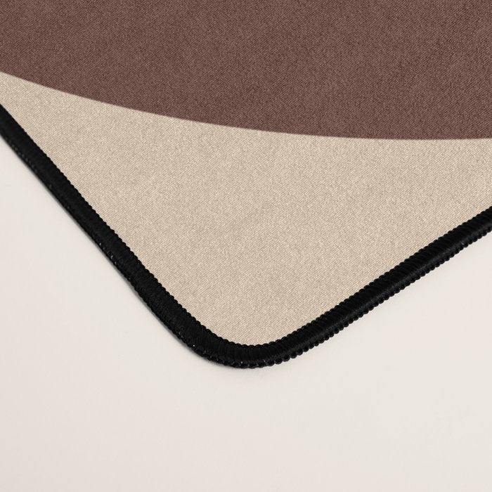 70s Retro Flower Power in Coffee Brown Desk Mat Gallery Image 4