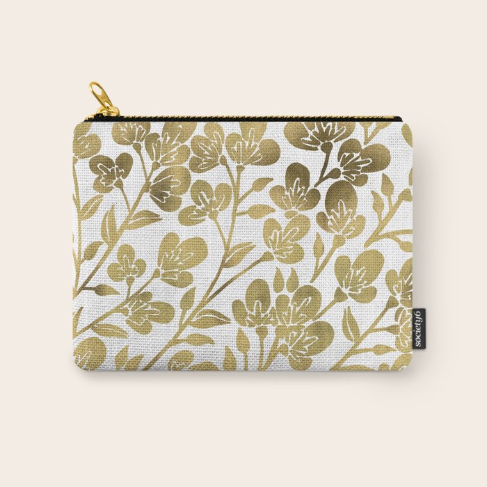 Cherry Blossoms - Gold Palette Carry All Pouch Gallery Image 1