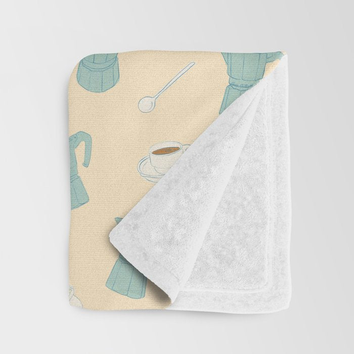 Moka Pots and Espresso Cups Throw Blanket Gallery Image 3