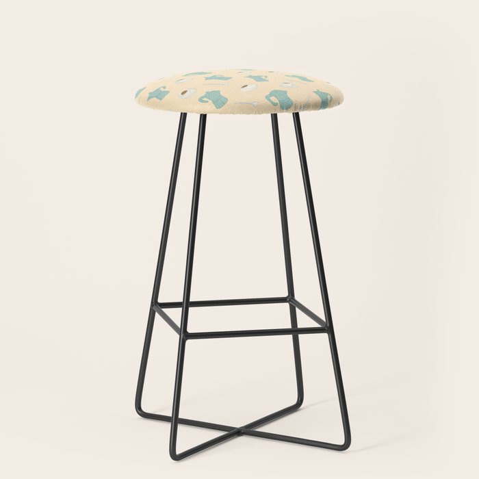 Moka Pots and Espresso Cups Stool Gallery Image 1
