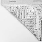 Apollo 11 Saturn V Blueprint in High Resolution (white) Bath Mat Gallery Image 2