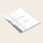 Apollo 11 Saturn V Blueprint in High Resolution (white) Notebook Gallery Image 2