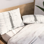 Apollo 11 Saturn V Blueprint in High Resolution (white) Pillow Sham Gallery Image 2