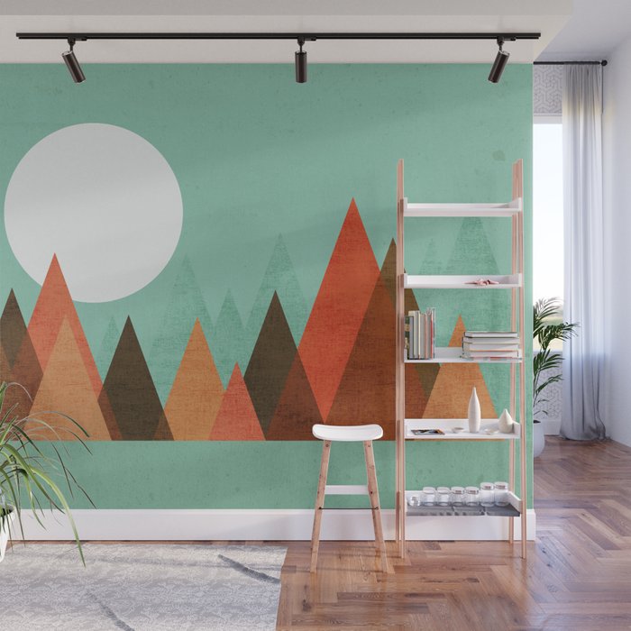 From the edge of the mountains Wall Mural Gallery Image 1