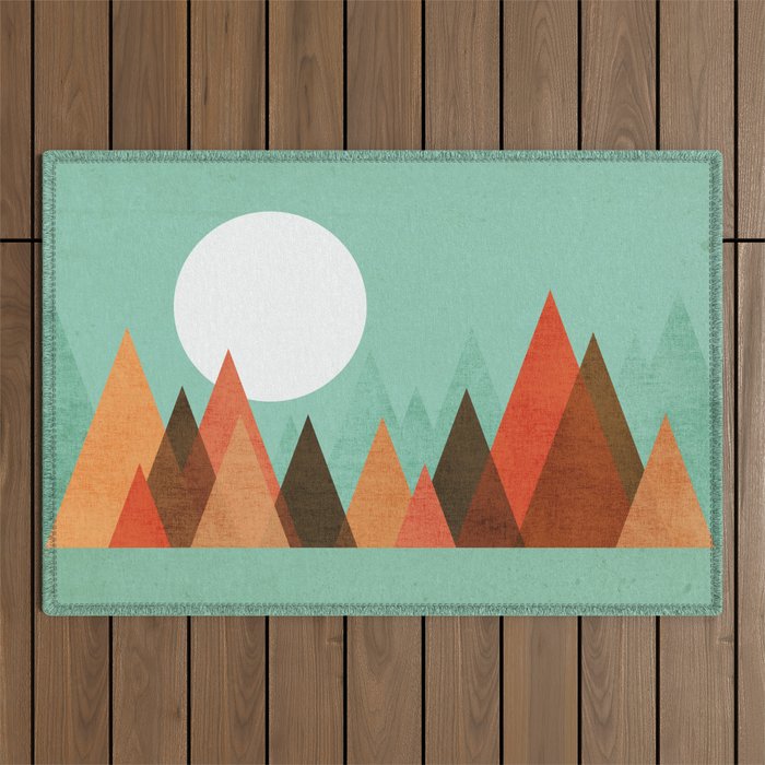 From the edge of the mountains Outdoor Rug Gallery Image 1