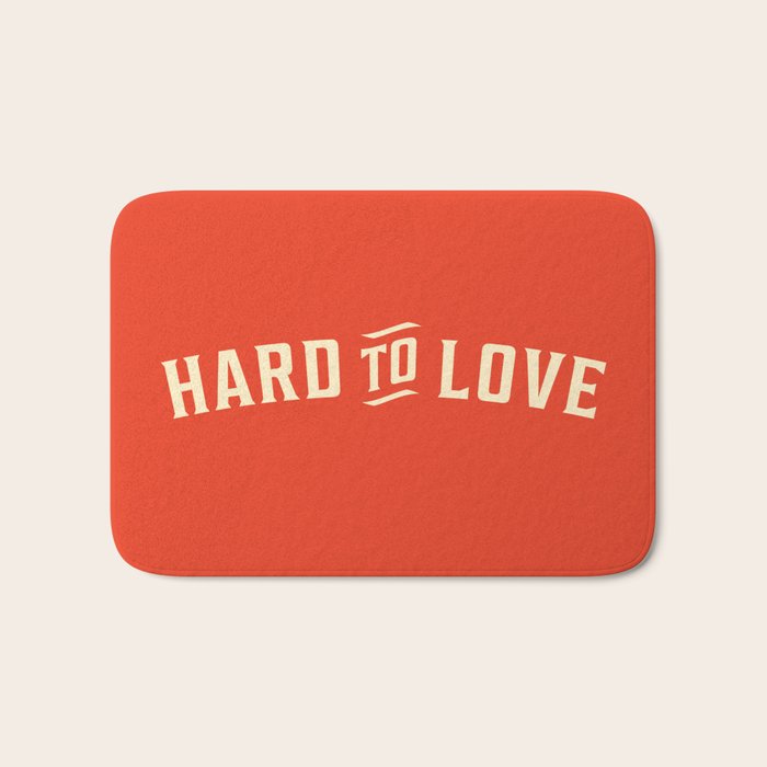 Hard To Love Bath Mat Gallery Image 1