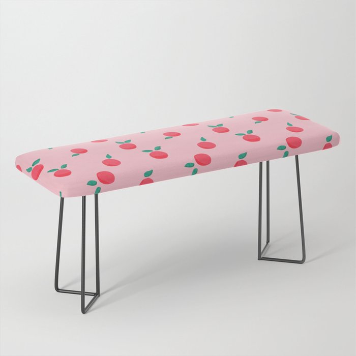 Summer Pink Peaches Pattern Bench Gallery Image 1