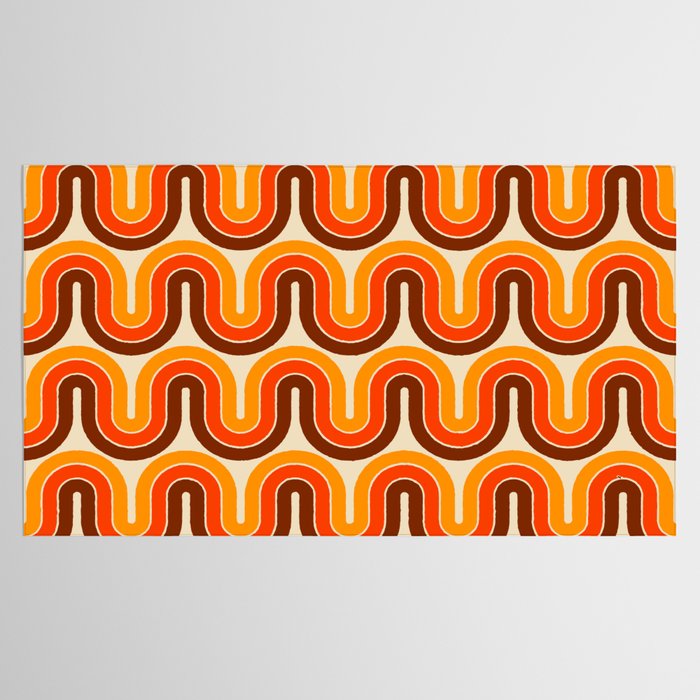 70s Retro Vintage Style 821 Autumn Tablecloth Gallery Image 2