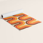 70s Retro Vintage Style 821 Autumn Yoga Mat Gallery Image 2
