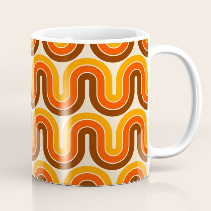 70s Retro Vintage Style 821 Autumn Coffee Mug Gallery Image 1