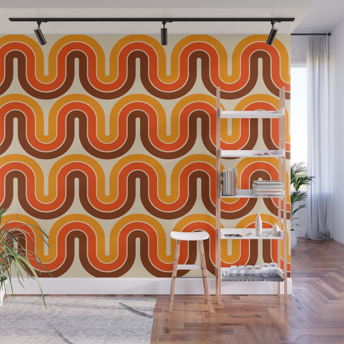 70s Retro Vintage Style 821 Autumn Wall Mural Gallery Image 1